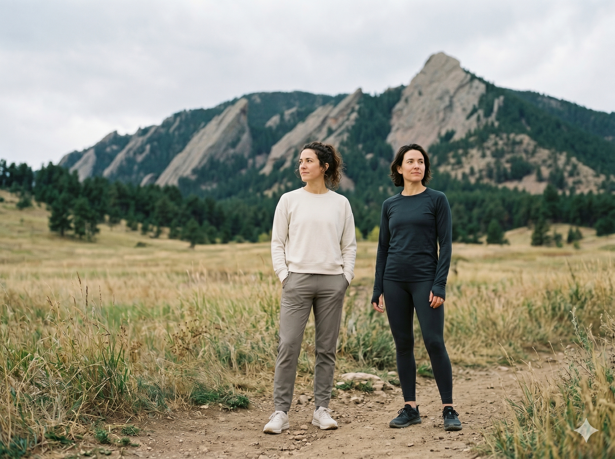 The two founders at the Chautauqua trailhead in Boulder
