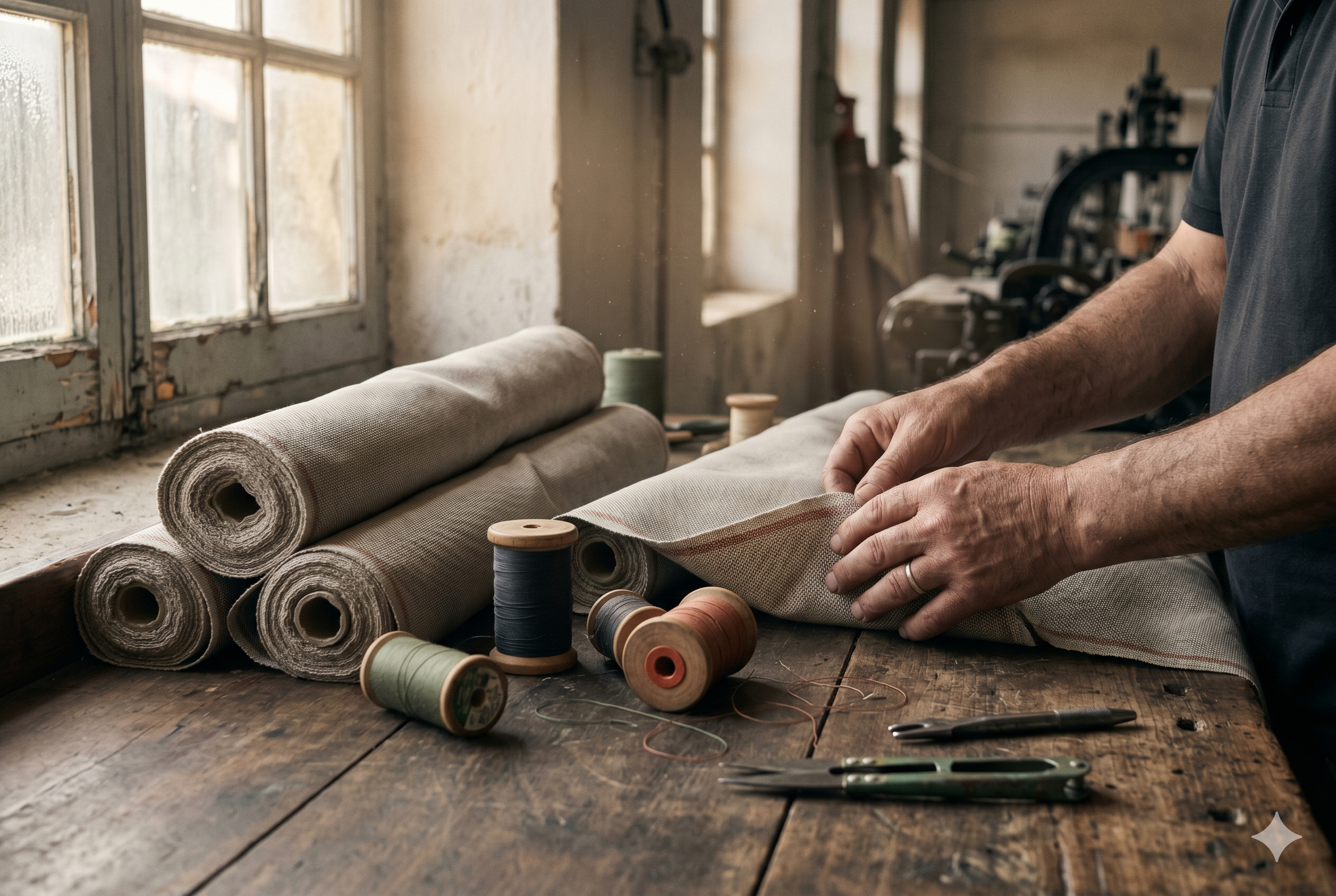 Inside the recycled-nylon mill in northern Portugal