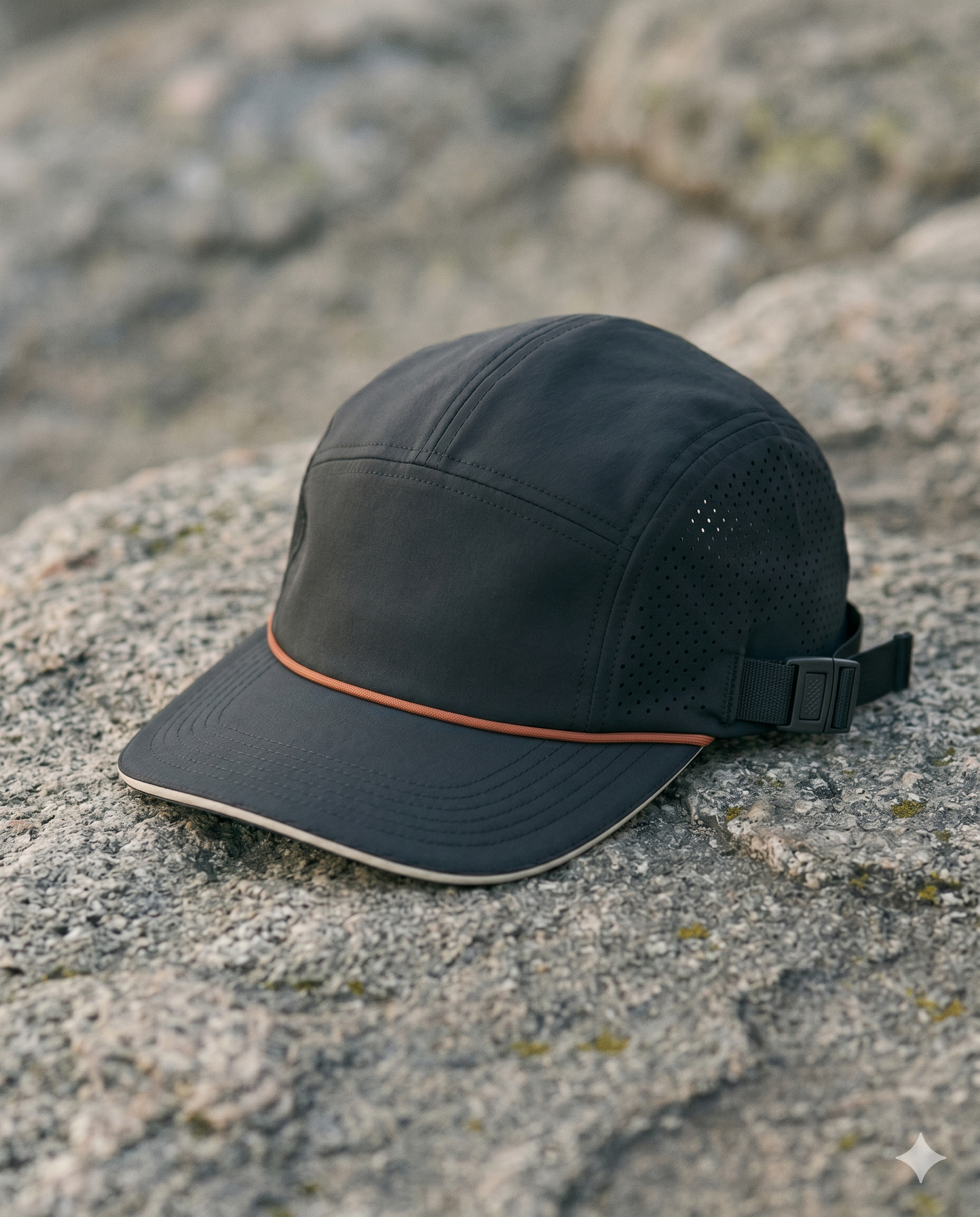 Summit Run Cap in slate